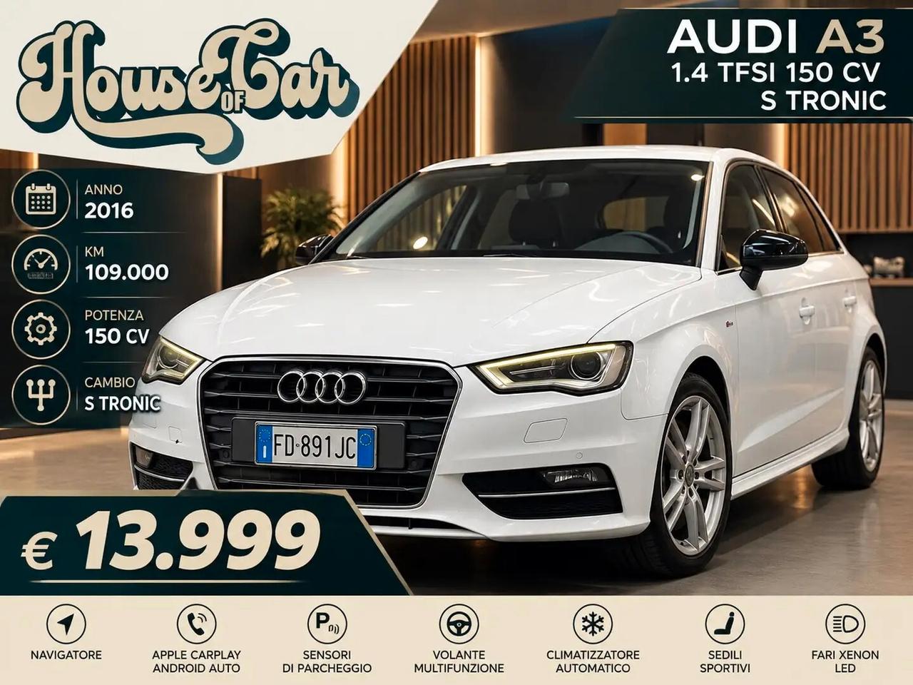 Audi A3 2.0 TDI 150 CV clean diesel S tronic Ambition