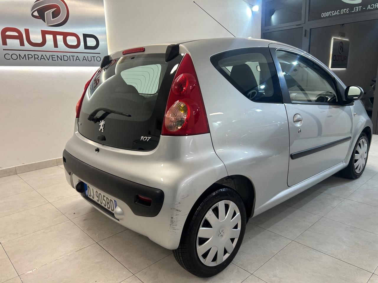 Peugeot 107 1.0 benzina solo 91.000 km