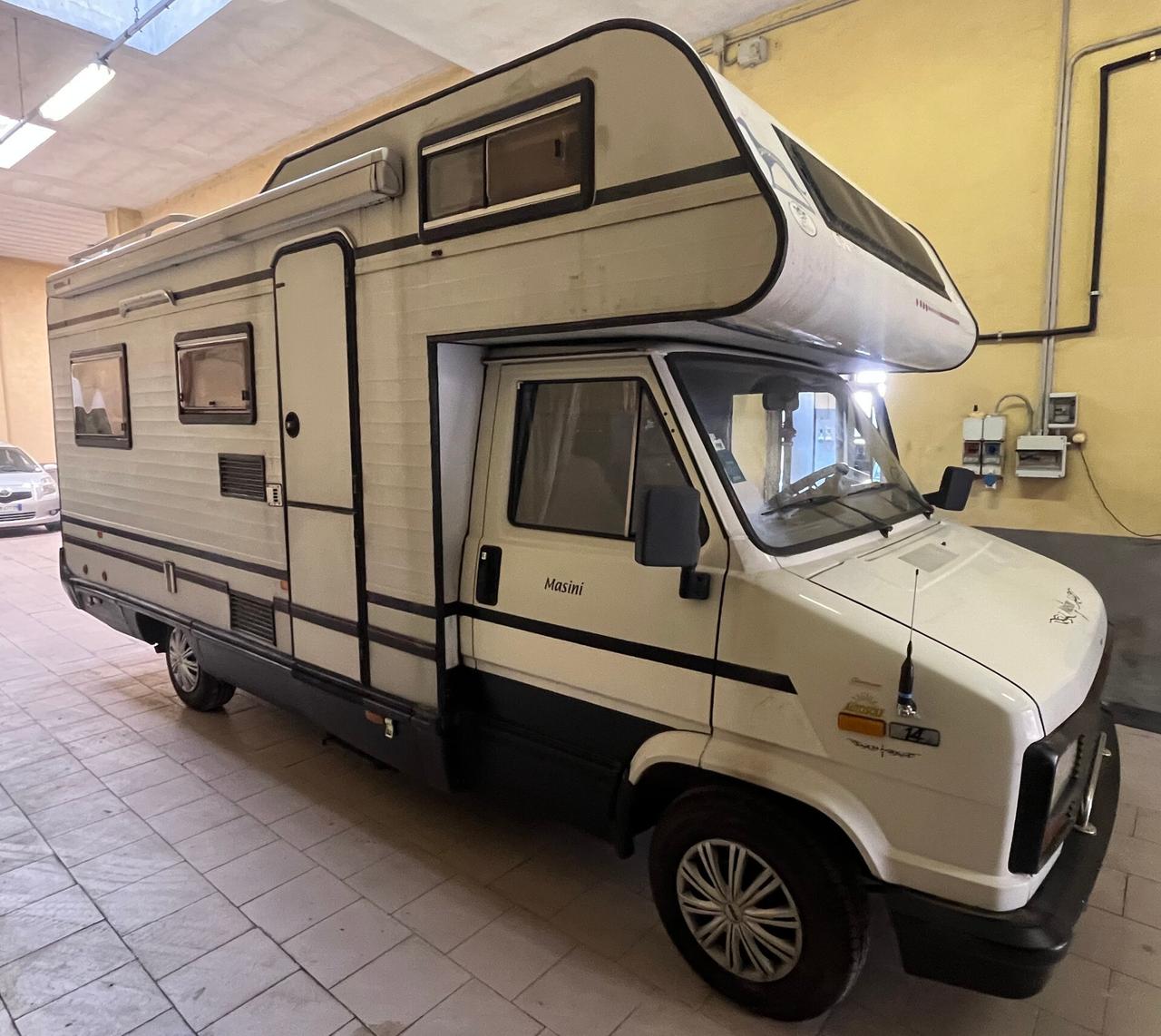 CAMPER MANSARDATO FIAT DUCATO - ADRIA - OMOLOGATO 6 POSTI - 2.5D - 1989