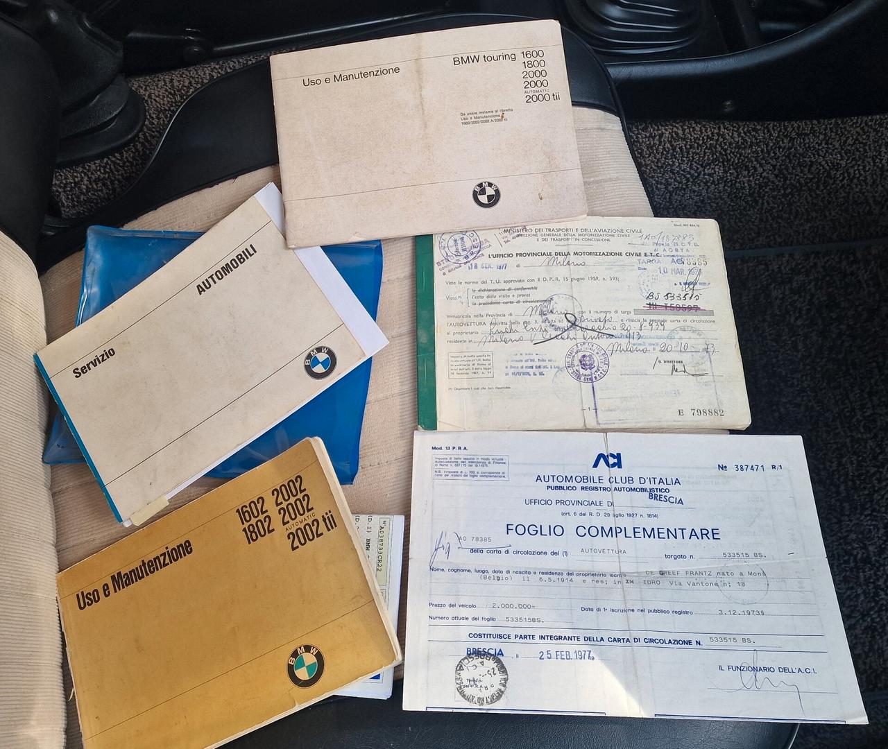 Bmw 2002 Tii - Book Service 5 speed