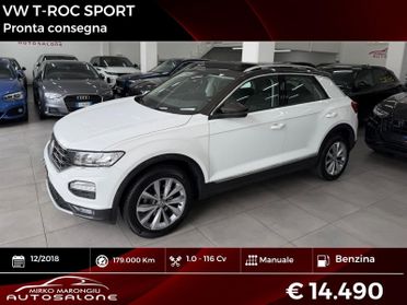 VW T-roc 1.0 116 SPORT TETTO APRIBILE FINANZIABILE