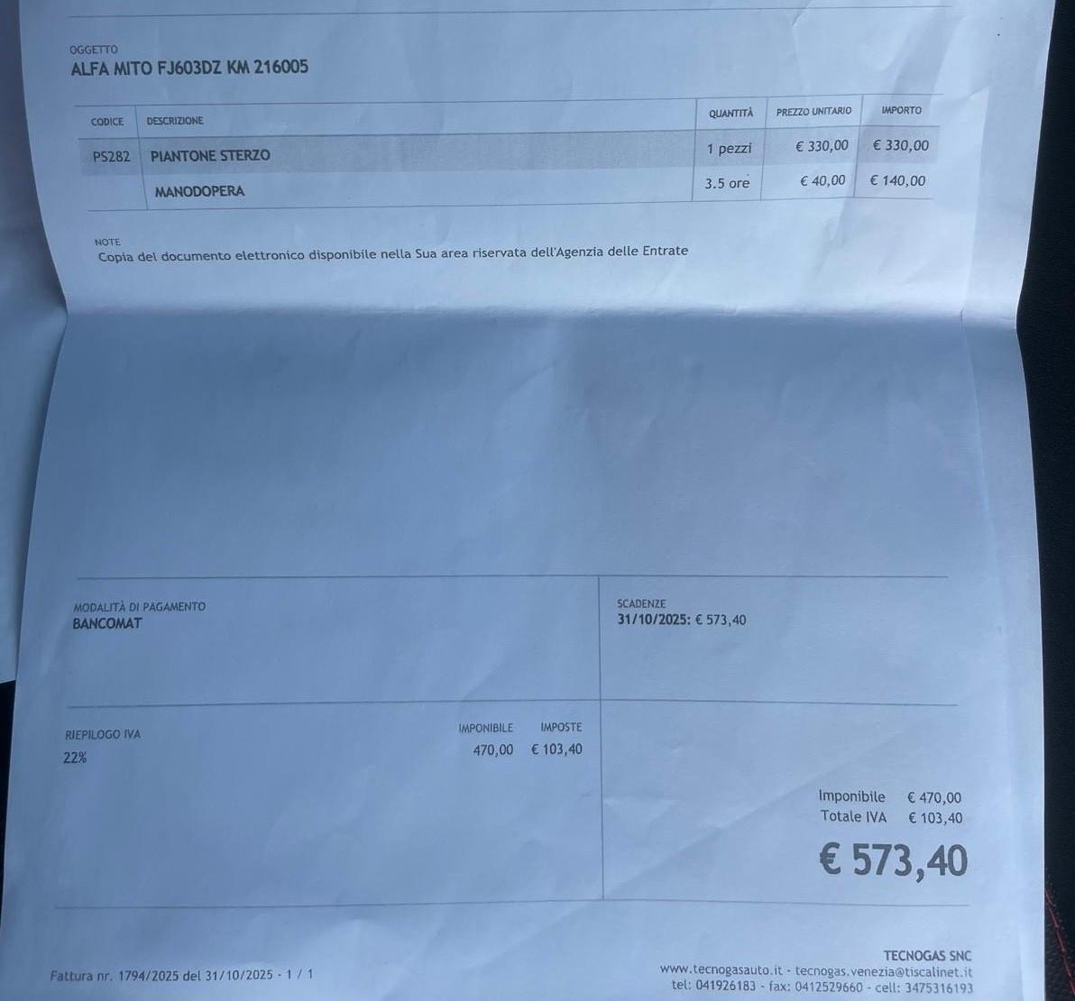 Alfa Romeo MiTo 1.4 T 120 CV GPL Super