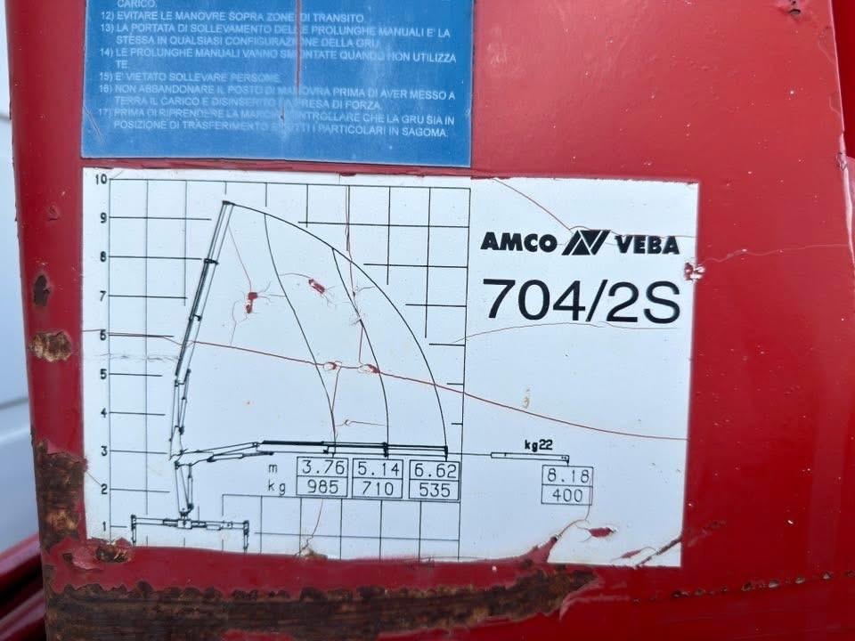 Autocarro IVECO 75E14 con gru Amco Veba 704/2S