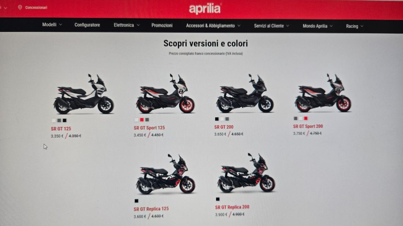 Aprilia SR GT 200 ABS EURO 5 +
