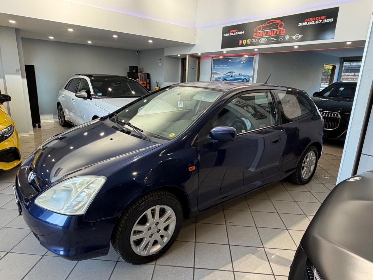HONDA Civic 7a serie ('01'-'06') Civic 1.6 16V VTEC cat 3P ES (81 kw) Valore di listino: € 17300