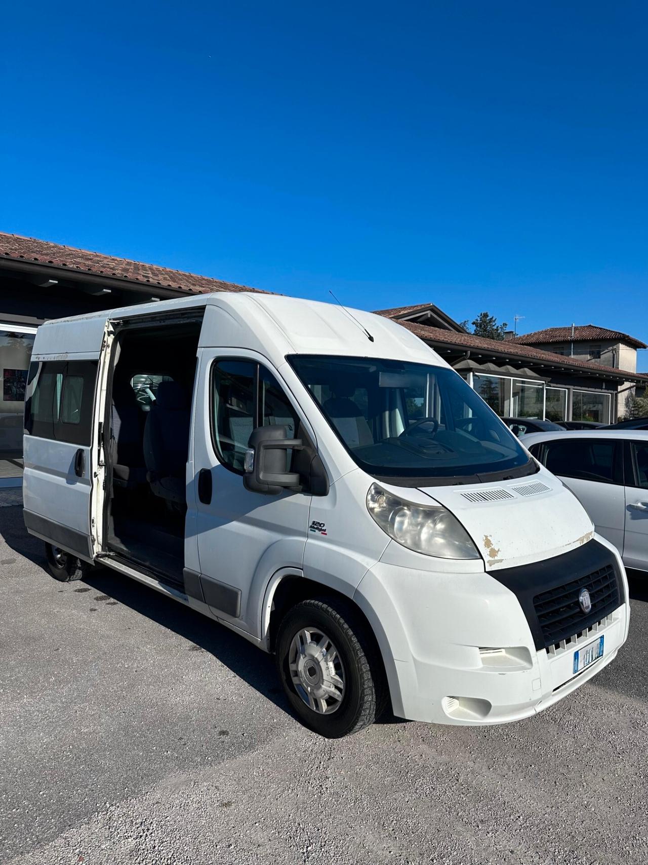 FIAT DUCATO 9 POSTI 33 2.3 MJT PL-TM PANORAMA 9 POSTI PASSO LUNGO TETTO ALTO GANCIO TRAINO