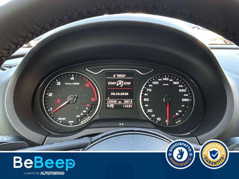 Audi A3 SPORTBACK 2.0 TDI SPORT EDITION QUATTRO 184CV S