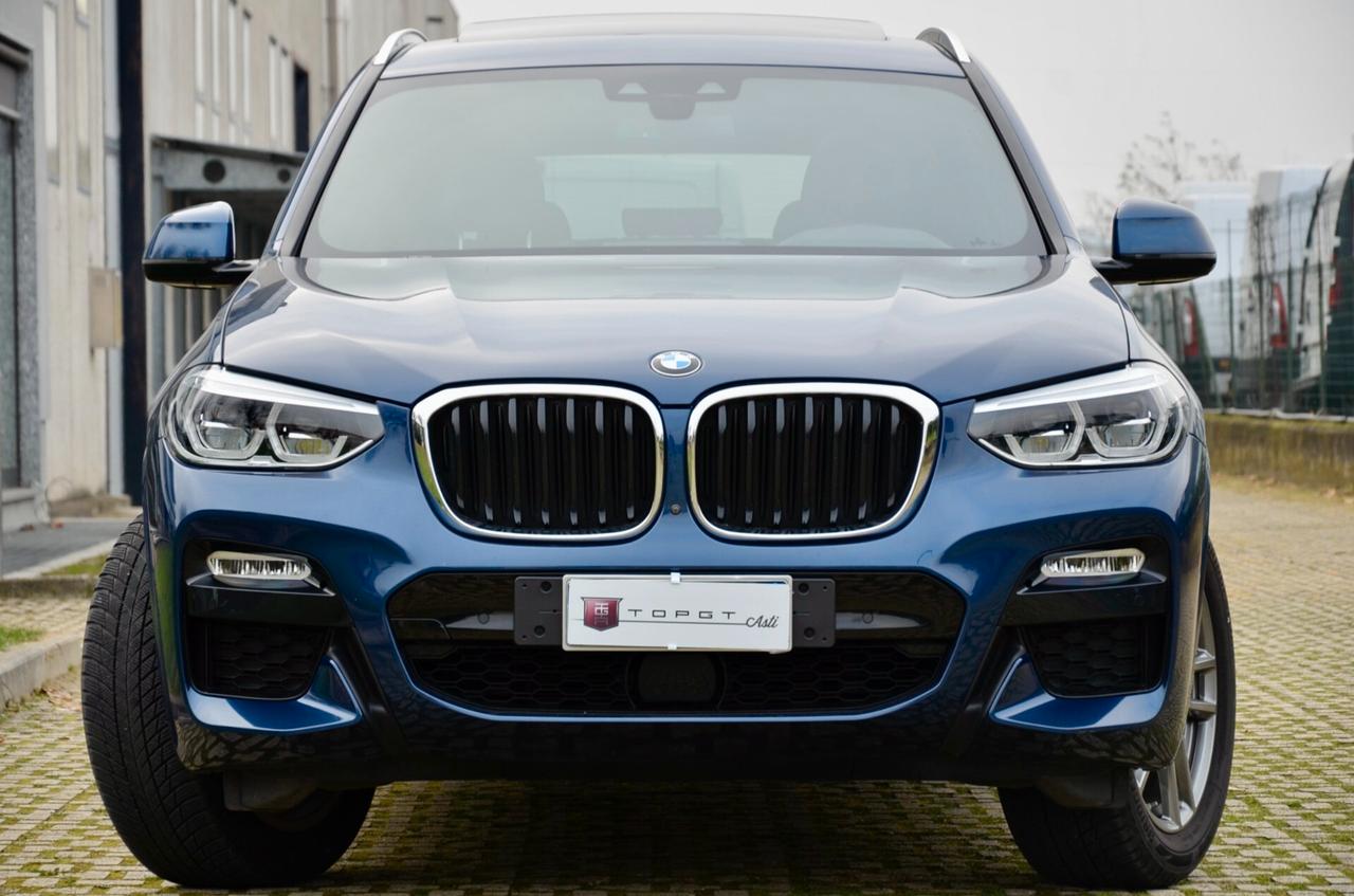 BMW X3 XDRIVE 25d MSPORT 231cv, UFF ITALIANA, TUTTI SERVICE BMW, EURO 6C, TETTO, 20", FARI FULL LED, HARMAN KARDON, PERMUTE