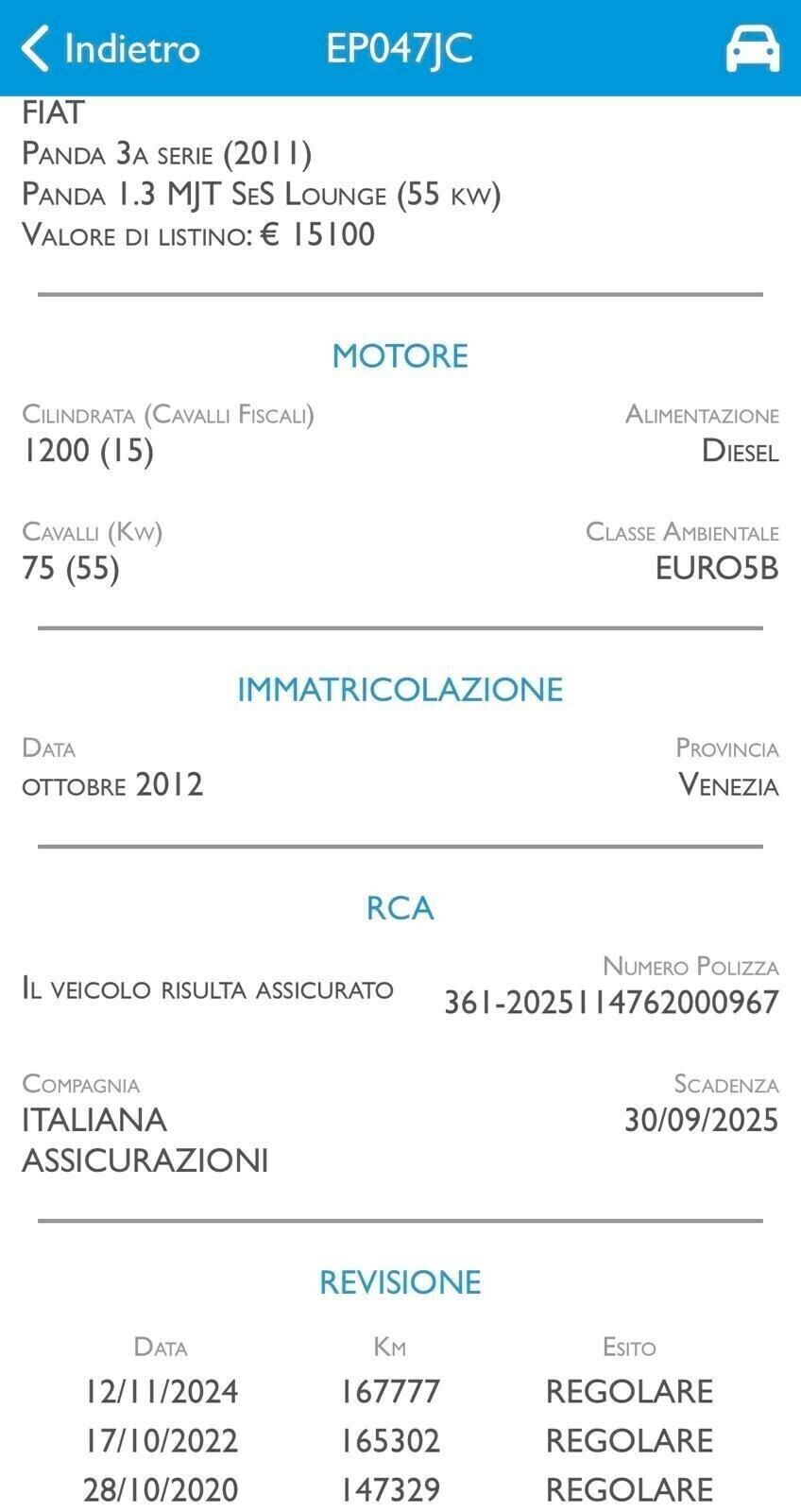 FIAT PANDA 1.3 MJET NEOPATENTATI