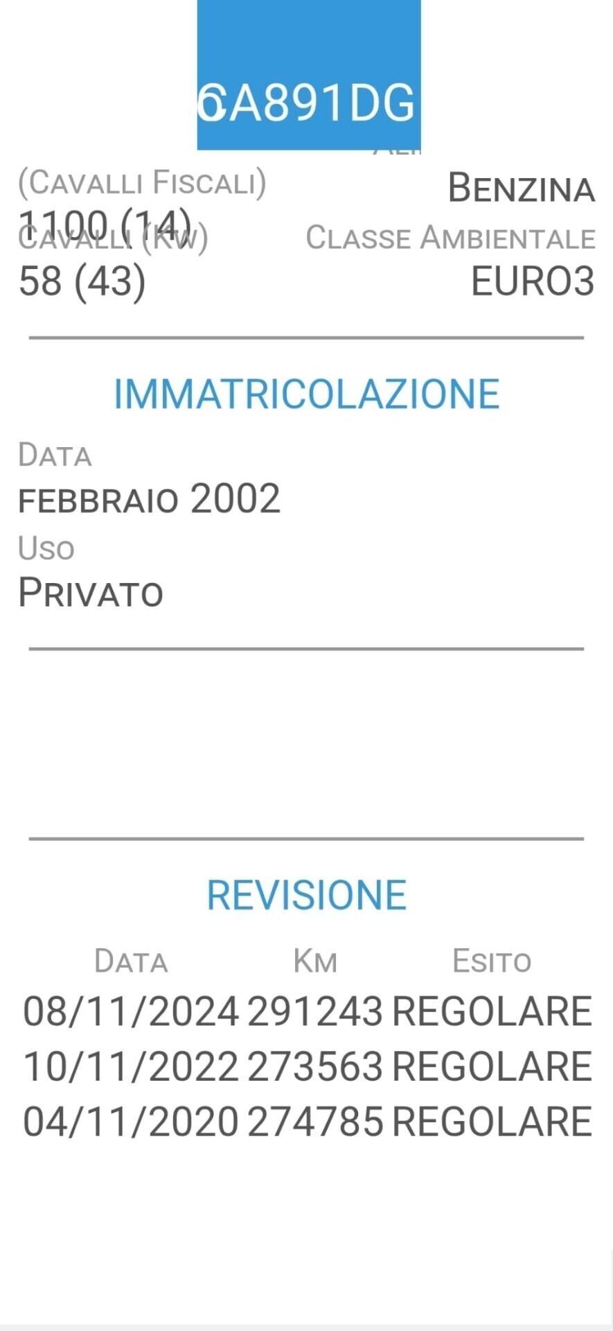 RENAULT CLIO 1,0-UNICA PROPR-CINTA DISTRIB. NUOVA