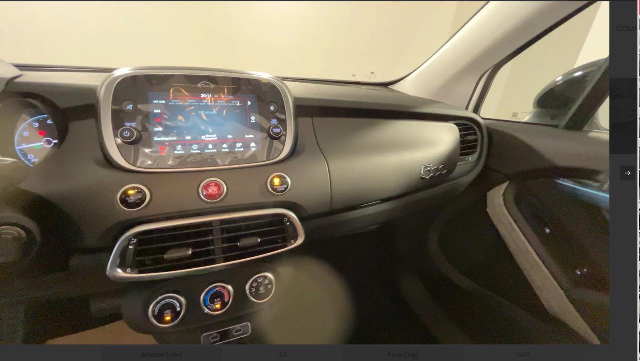 Fiat 500X 1.5 T4 Hybrid 130 CV DCT Dolcevita-KM O