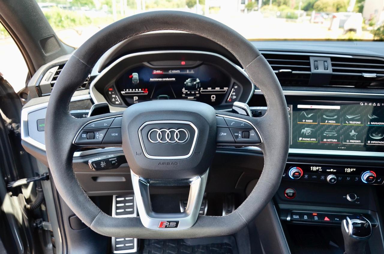 AUDI RSQ3 SPORTBACK 2.5 EDITION 10 YEARS QUATTRO 400cv S-TRONIC, BOLLO E SUPER 4/27, SERVICE AUDI, CARBOCERAMICA, TETTO, SEDILI CARBONIO, MATRIX, HI-FI SONOS, PERMUTE