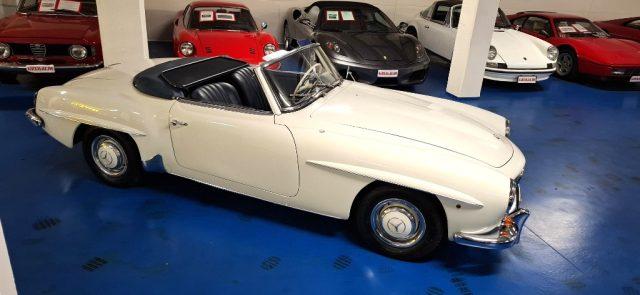 MERCEDES-BENZ 190 SL ***ASI TARGA ORO***BIANCA con PELLE BLU