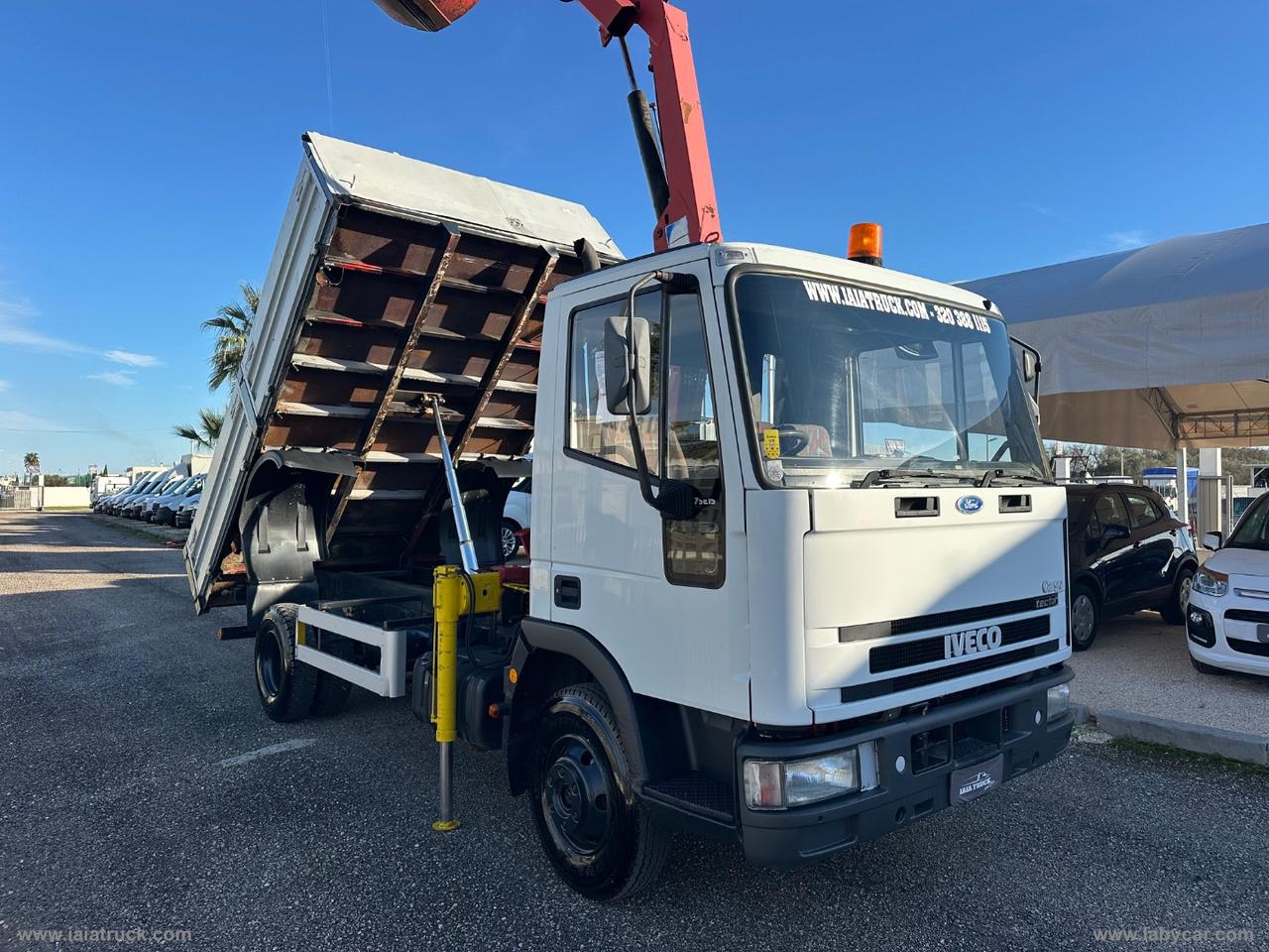 EUROCARGO TECTOR 75E15 RIBALTABILE CON GRU-PINZA ROTANTE