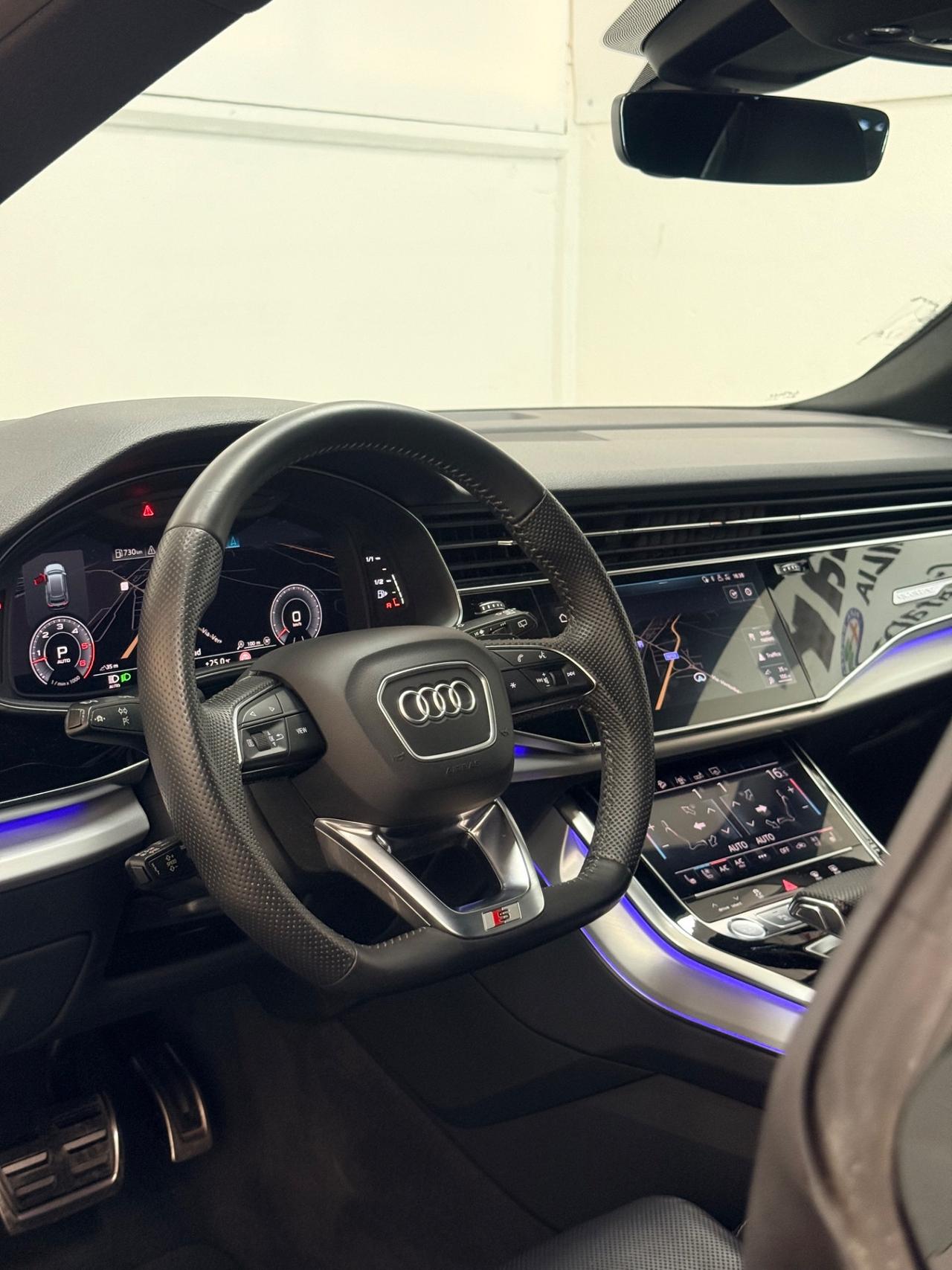Audi Q8 50 TDI 286 CV MHEV QUATTRO TIPTRONIC SLINE PLUS 03/2019 EURO 6B TETTO VENTILATI 4 RUOTE STERZANTI