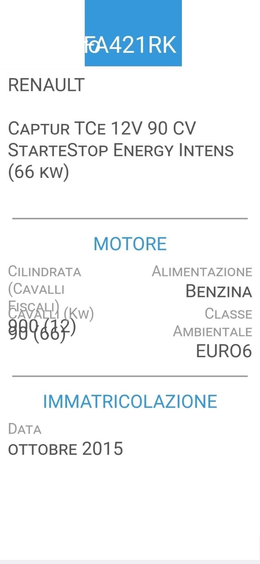 RENAULT CAPTUR 0,9 TCe-UNICO PROP-3 REVISIO-EURO 6