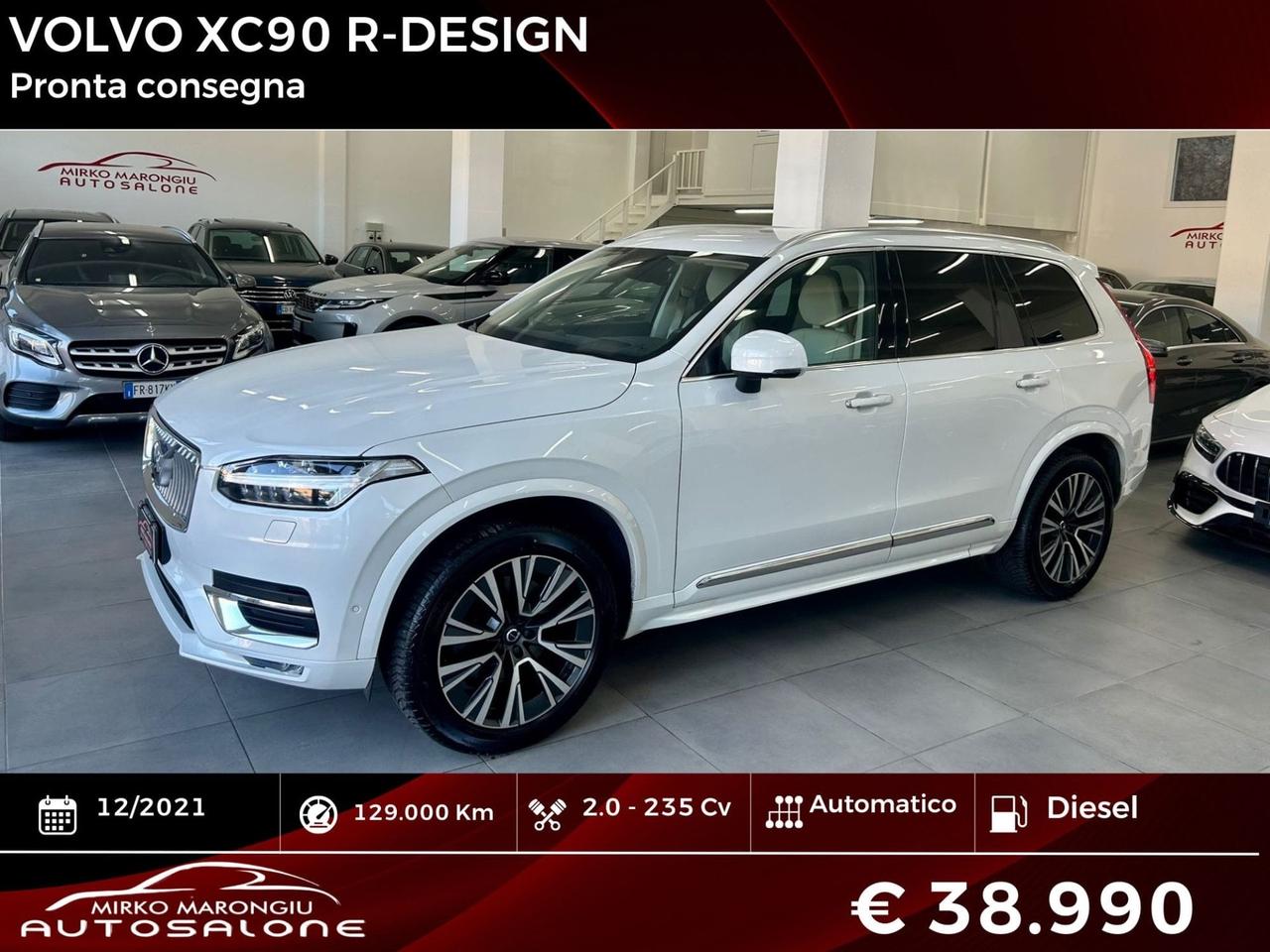 Volvo XC 90 AWD automatico 7 posti R-design FINANZIABILE