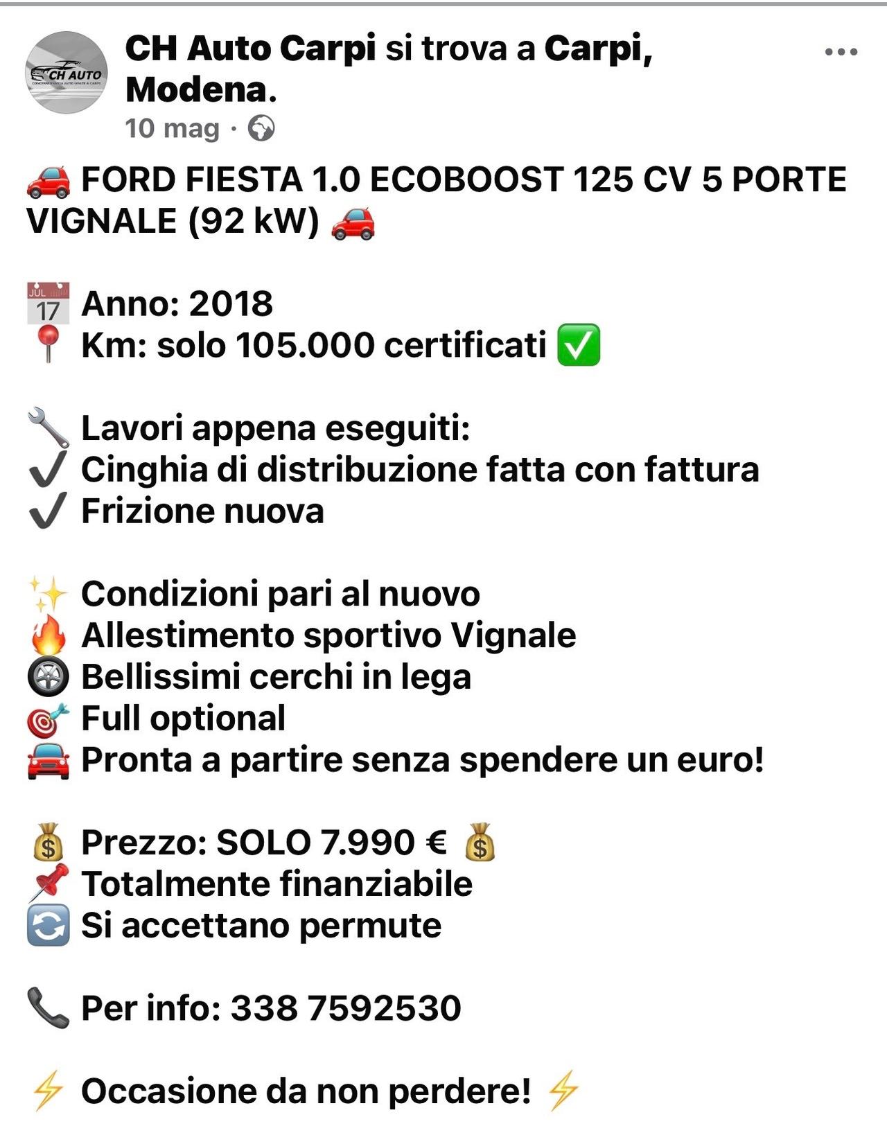 Ford Fiesta St Line