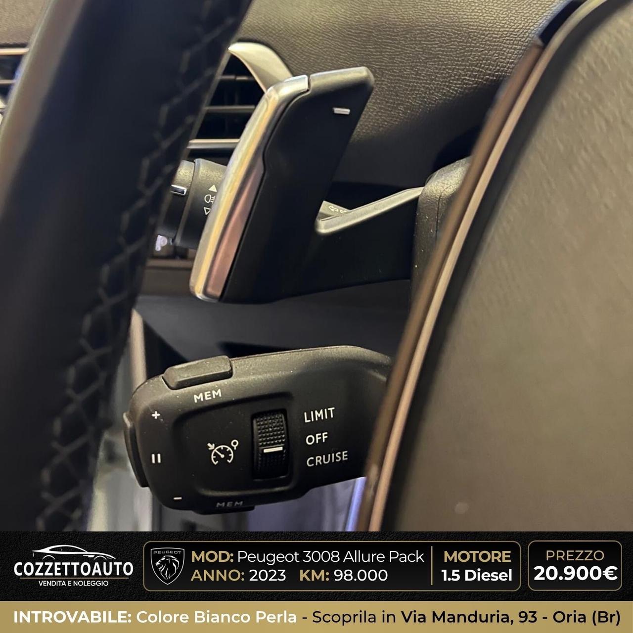 Peugeot 3008 Bianco Perla EAT8 Allure Pack