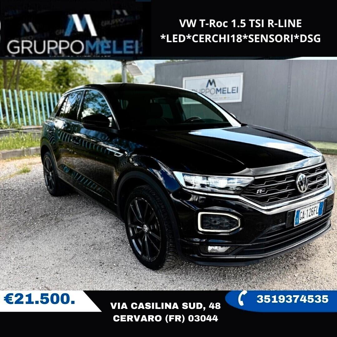 VW T-Roc 1.5 TSI R-LINE *LED*CERCHI18*SENSORI*DSG