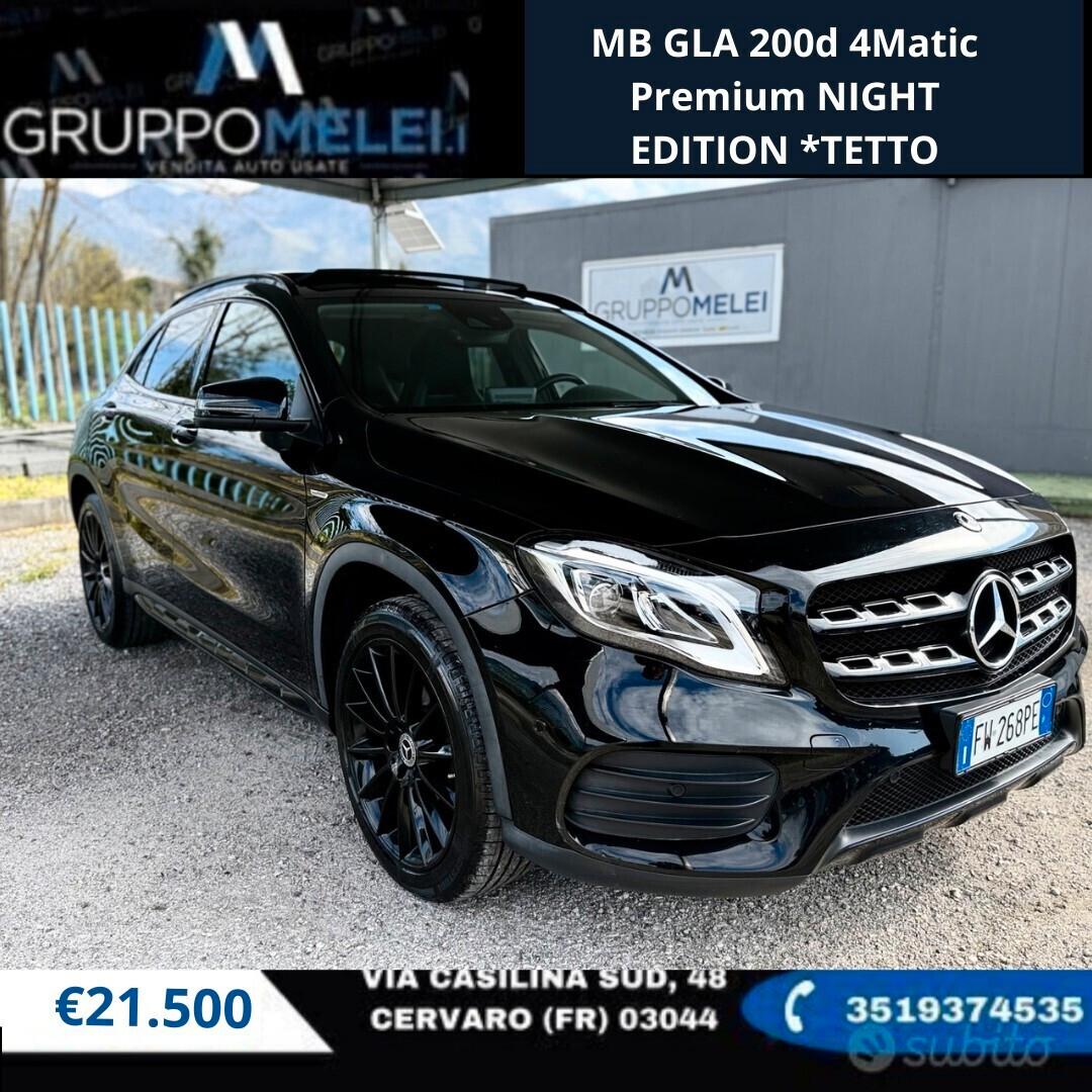 MB GLA 200d 4Matic Premium NIGHT EDITION *TETTO