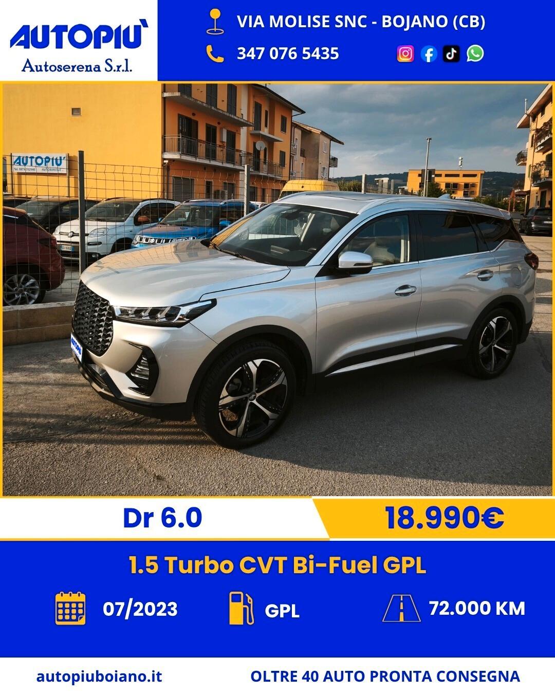 Dr 6.0 1.5 Turbo CVT Bi-Fuel GPL
