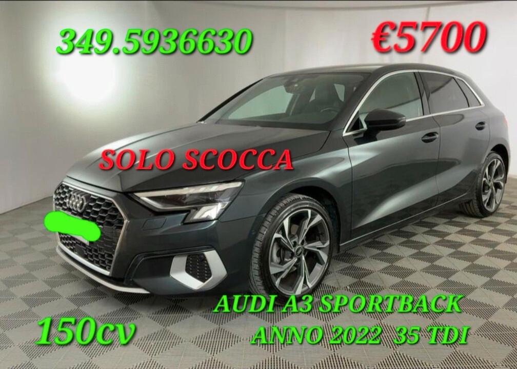 Audi A3 sportback 35 TDI INCIDENTATA SINISTRATA MONDIALCARS 022