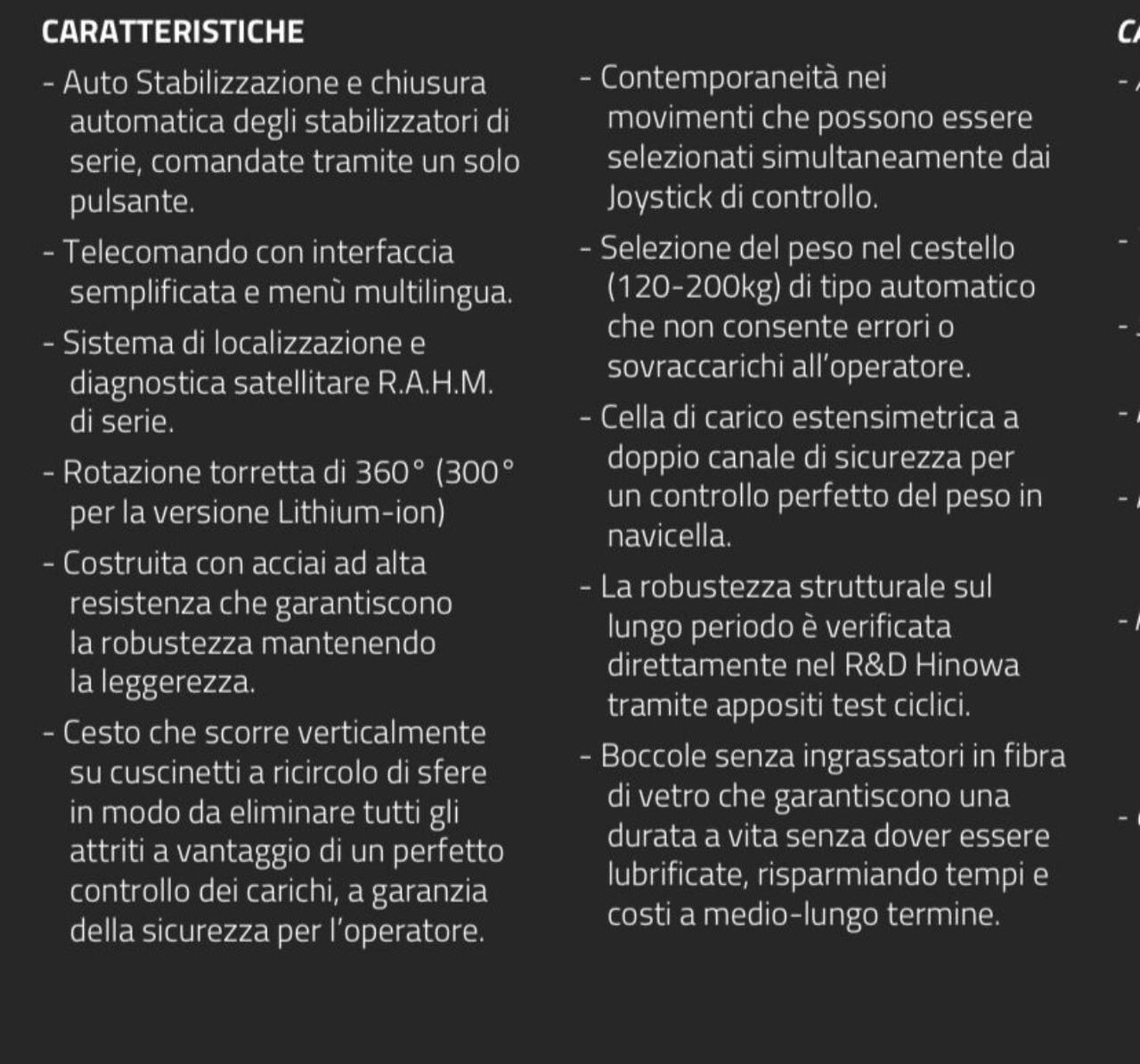 PIATTAFORMA HINOWA LIGHTLIFT 14,72