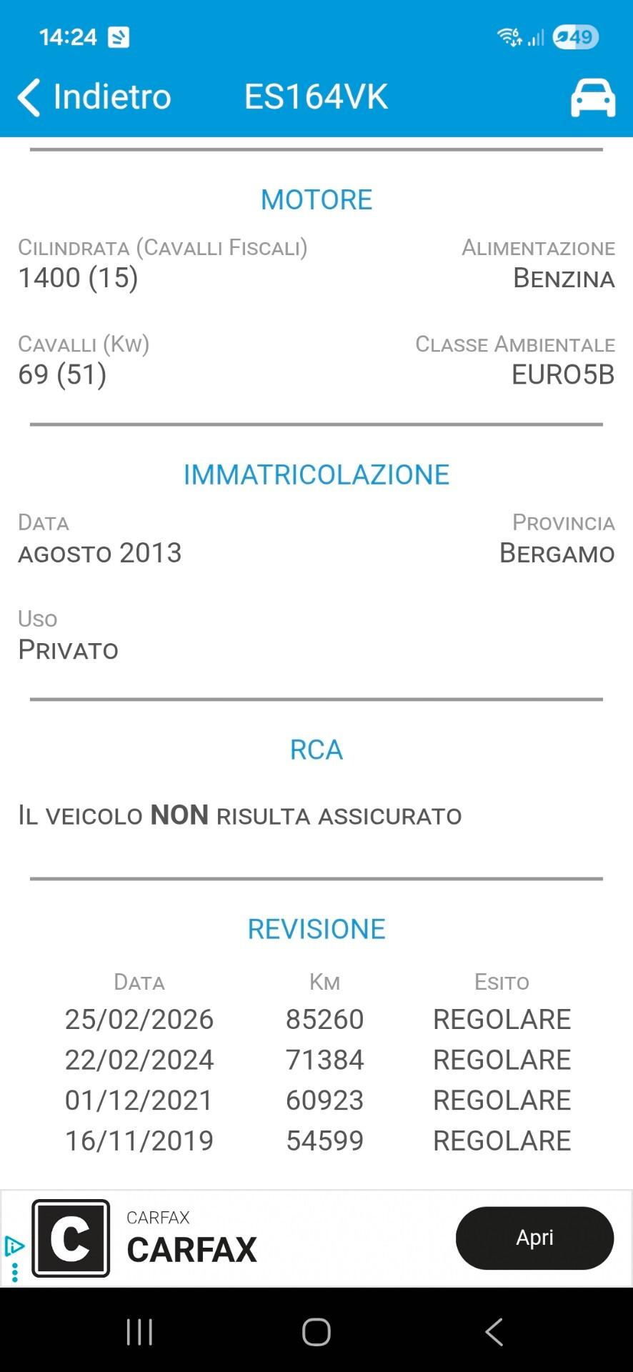 Alfa Romeo MiTo 1.4 70 CV 8V Progression PREZZO REALE!! UNICO PROPRIETARIO!! DISTRIBUZIONE GIÀ FATTA!!