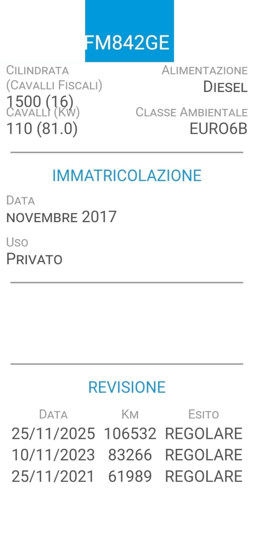 NISSAN JUKE-1,5 dCi-CINTA DIST. NUOVA-6B-TELECAMERA