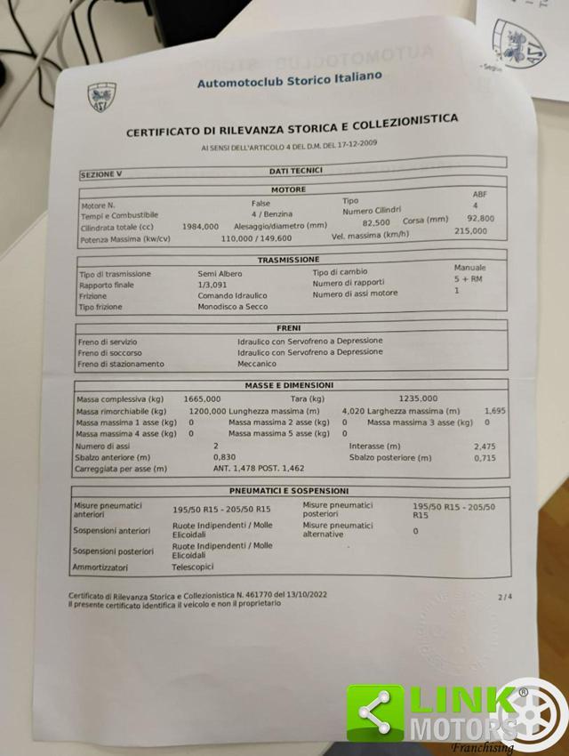 VOLKSWAGEN Golf 2.0 16V cat 3p GTI