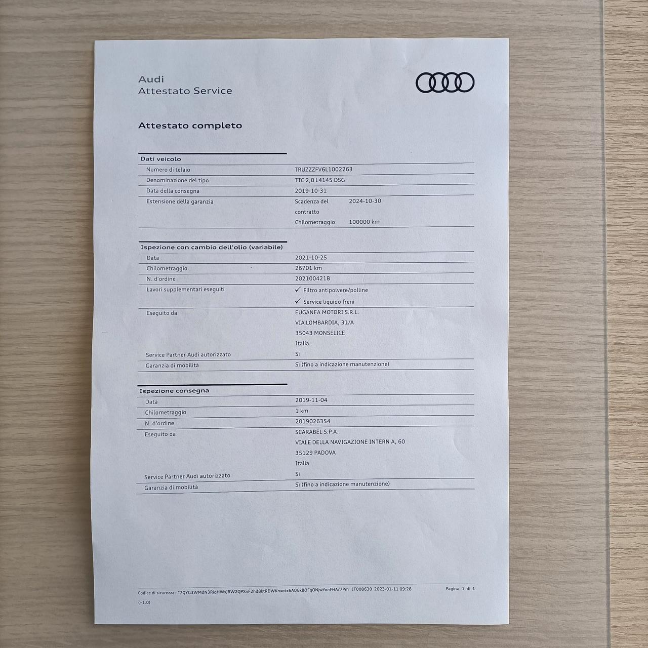 Audi TT 40 Tfsi S Line Competition