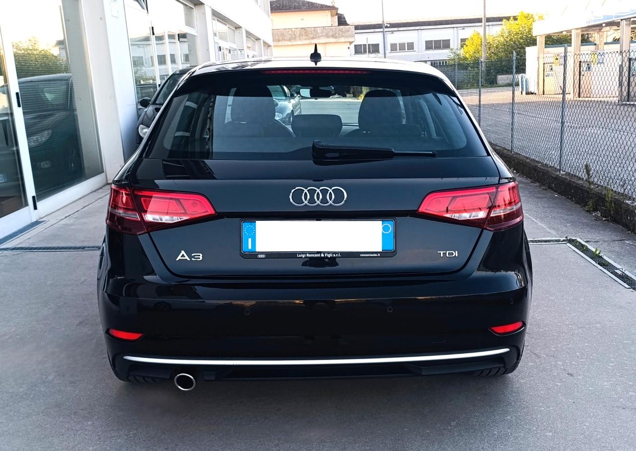 Audi A3 SPB 1.6 TDI 110cv Sport - Uniproprietario - Service completo