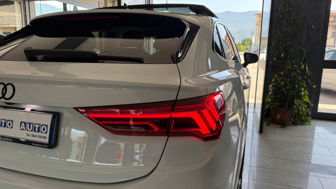 AUDI Q3 SPORTBACK S LINE TETTO IDENTITY BLACK