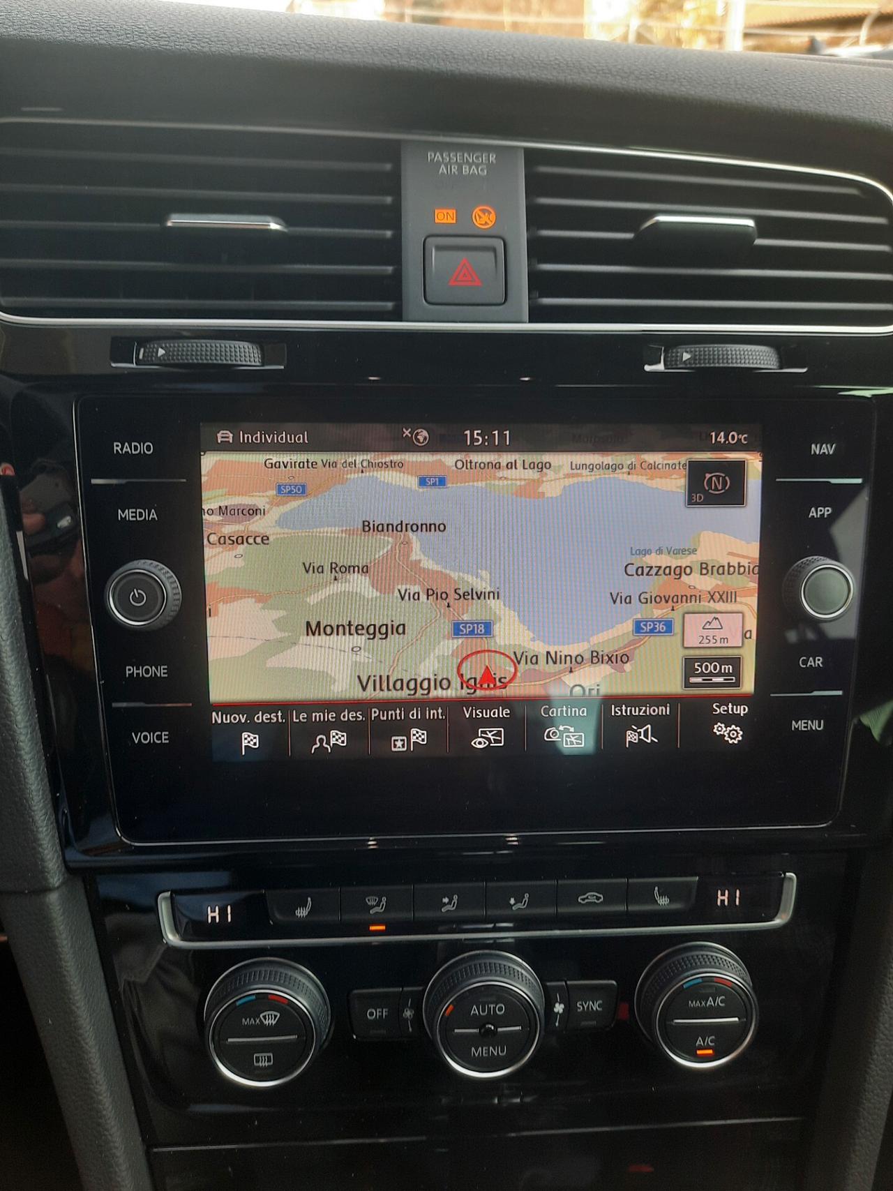 Volkswagen Golf GTI FULL LED 18" SENS PARK DOPPI VETRI SCURI VIRTUAL KOPTIT APPLE CAR PLAY IN ARRIVO OPZIONABILE