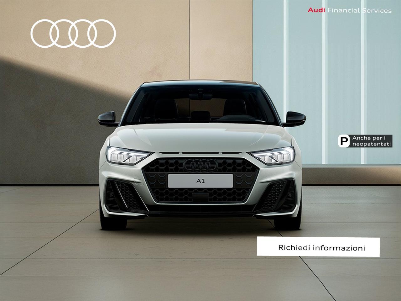 Audi A1 sportback 30 1.0 tfsi identity black 116cv s-tronic