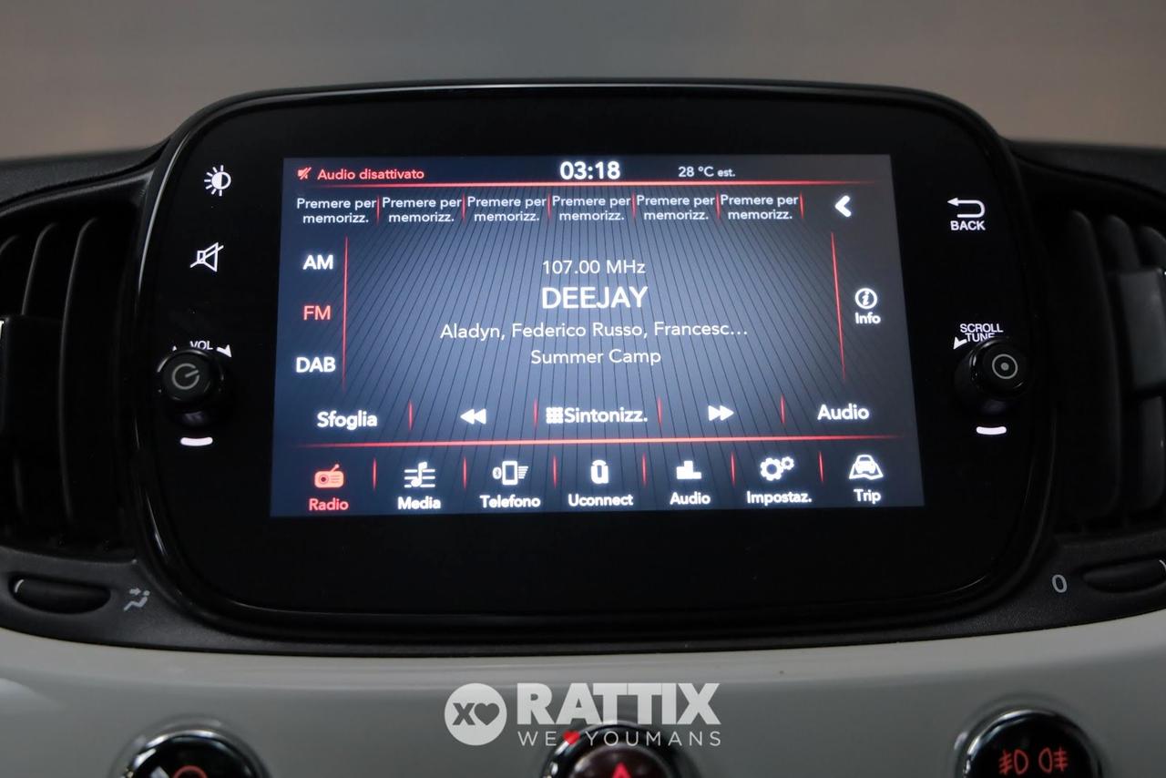 Fiat 500 1.0 Hybrid 70CV Dolcevita + tetto panoramico
