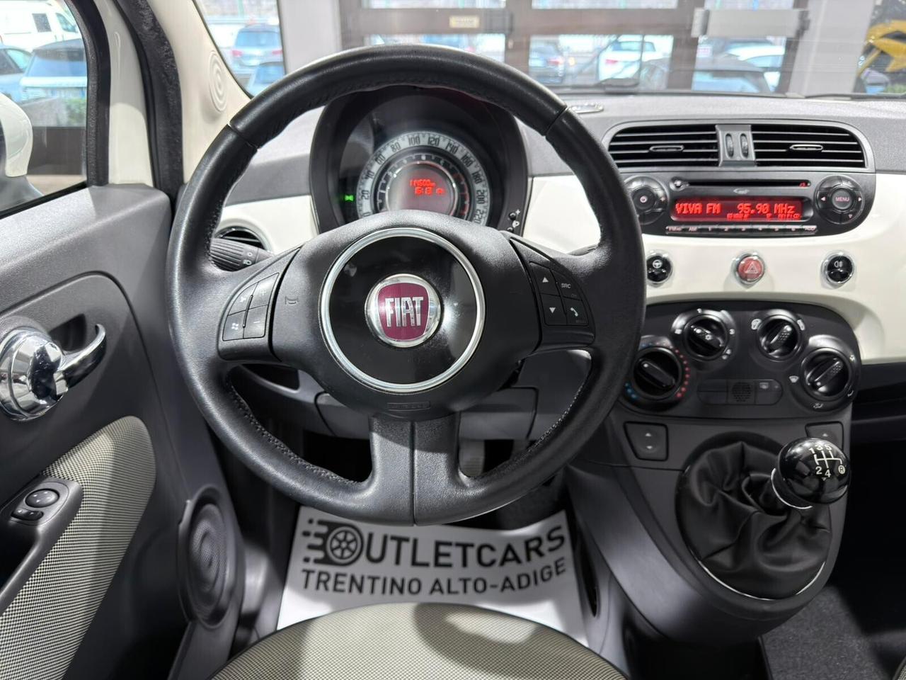 FIAT 500 1.2 69CV TETTO PANORAMICO 110.000km