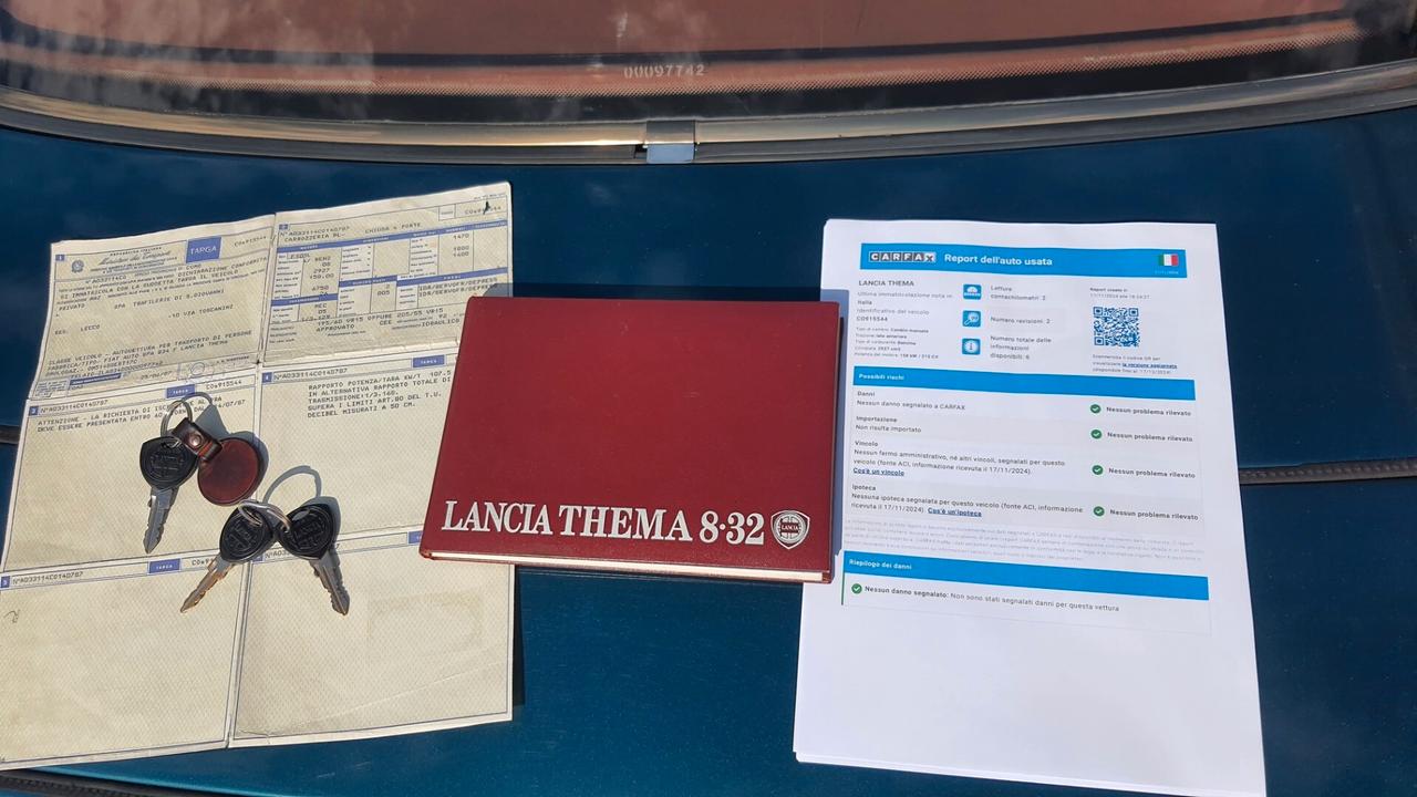 Lancia Thema Ferrari 8.32 ASI con CRS solo 2 proprietari