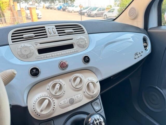 Fiat 500 1.2 Lounge colore azzurro cuor leggero