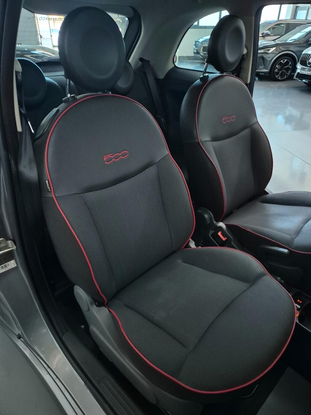 Fiat 500 1.2cc 69cv Tetto panoramico sensori di parcheggio