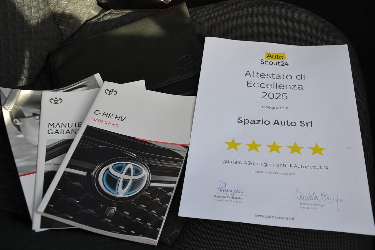 Toyota C-HR 1.8 HYBRID **PREZZO REALE**UNIPRO'**LED-NAV-RCAM**
