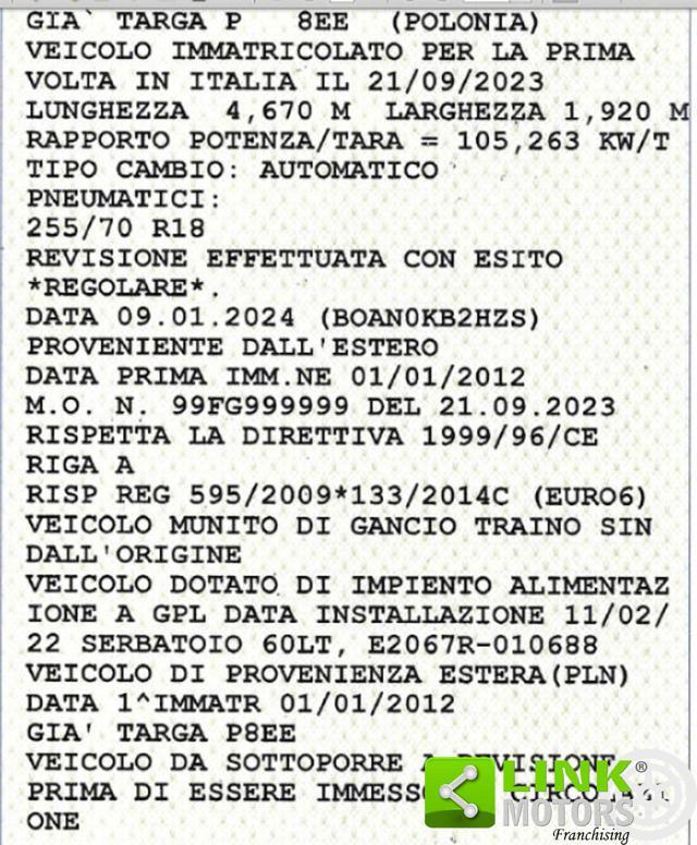 JEEP Wrangler Unlimited 3.6 V6 Sahara Auto con gancio traino