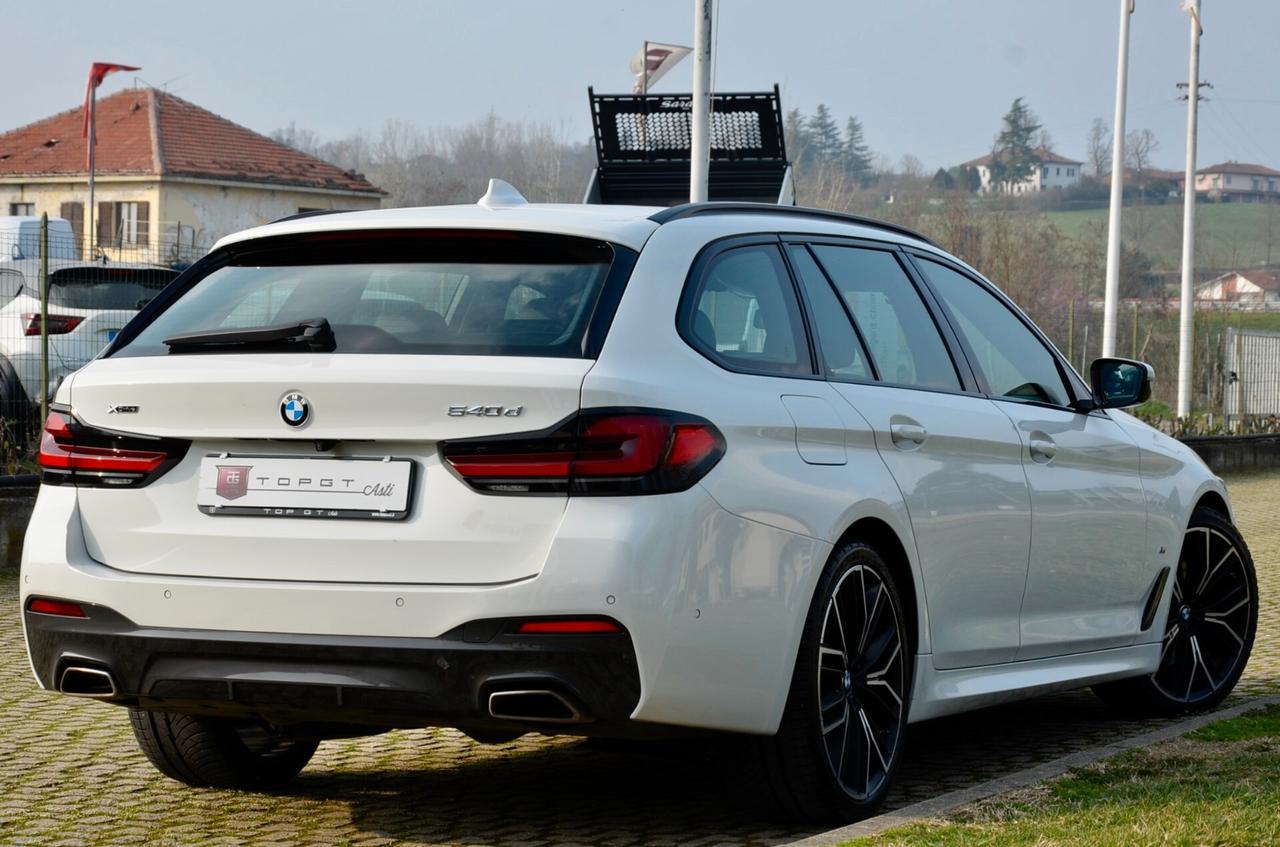BMW 540d TOURING MHEV 48V XDRIVE MSPORT 340cv AUT, UNICOPROPRIETARIO, GARANZIA BMW, PACCHETTO MANUTENZIONE, UFF ITALIANA, FULL LED, RETROCAMERA, 20", PERMUTE