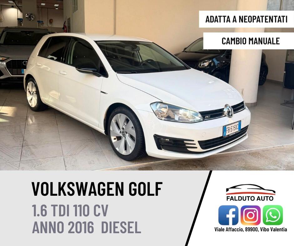 Volkswagen Golf 1.6 TDI 110 CV 5p