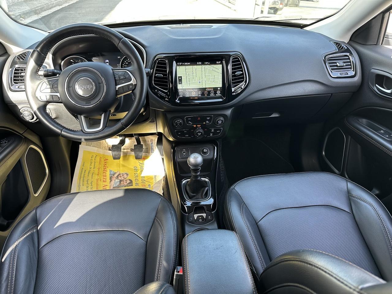 Jeep Compass 1.6 Mjt 120 Cv Limited 2018 Pelle