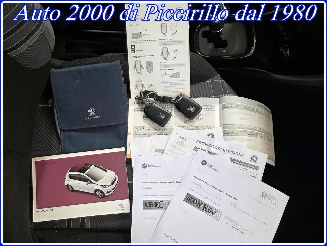 Peugeot 108 Allure Top 1000 Cambio Automatico
