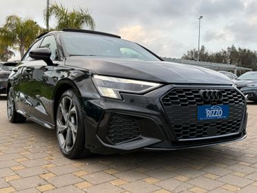 AUDI A3 SPB 35 TDI S LINE TRONIC TETTO B&O IDENTITY BLACK RS INTERN 11/2020