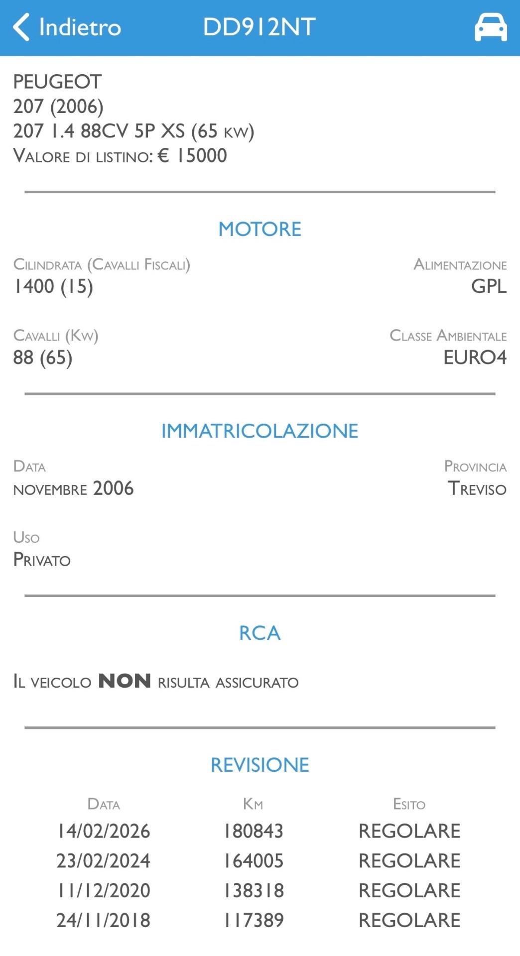 Peugeot 207 1.4 Benzina GPL Unico Prop