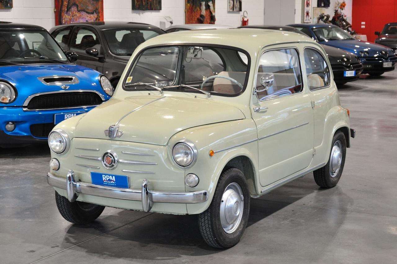 Fiat 600 tipo 100 633cc targhe nere ottima